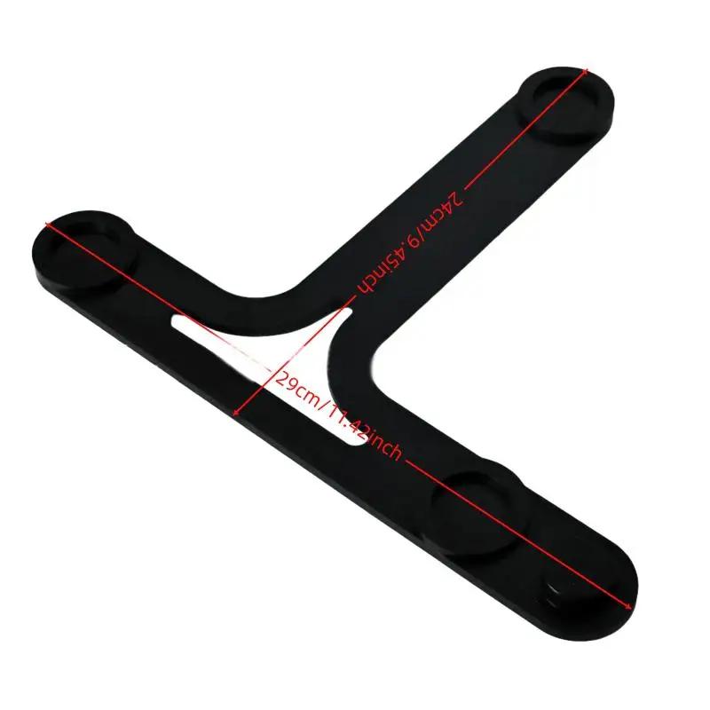

1/2PC Black Sliding Board For TM7 With Gliders And Cut-Outs For Secure Stand - Protects Scale Function Food Processor Base Stand
