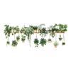 3D Green Plants Wall Stickers Potted Hanging Baskets Vinyl Mural Art Decals for Kitchen Study Living Room Decoration
