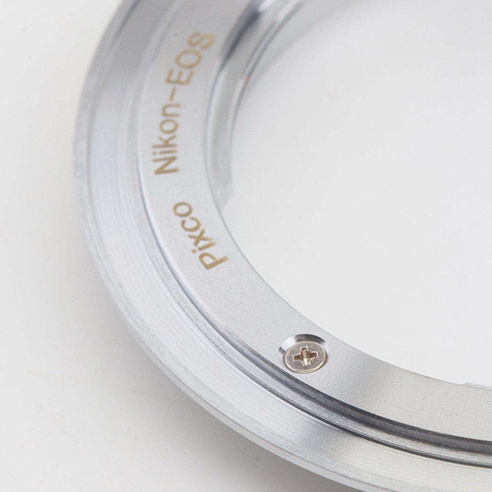 2nd Electronic Adapter for Converting Nikon F Lenses To Canon 600D 550D 500D 40D AF-Type (D) (T3i/X5), (T2i/X4), (T1i/X3), 60D, 60Da, 50D,