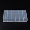 6 Grids Plastic Organizer Box with Dividers Craft Organizer Plastic Jewelry Organizer Box Small Parts Container Box