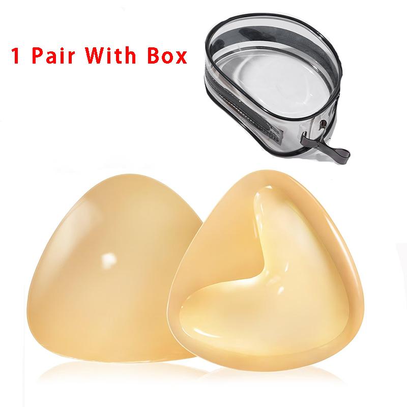 

1/2 Pair Ultra Boost Inserts Double-Sided Adhesive Pads Sticky Bikini Padding Inserts For Sports Bra Swimsuit Partywear B