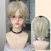 Ashely Short Wig for Men Fluffy Natural Black Hair High Temperature Fiber Synthetic Wigs Suitable for Daily Use Cosplay Sissy