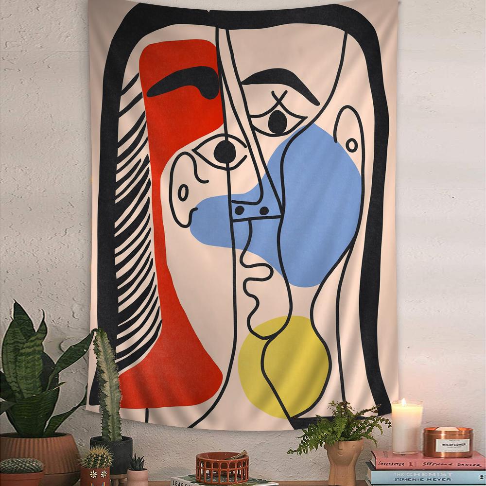 Artist Pablo Picasso Tapestry Art Printing Japanese Wall Tapestry Anime Wall Hanging Home Decor