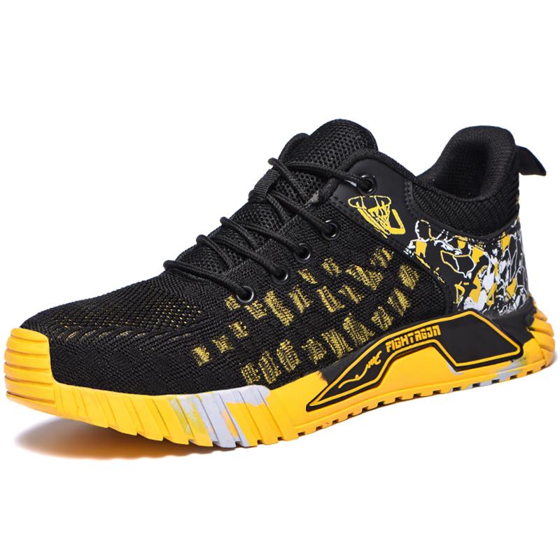 Steel Toe Work Shoes Safety Boots Anti-smashing Safety Shoes Men Footwear Construction Breathable Sneakers Work Boots Shoes Male