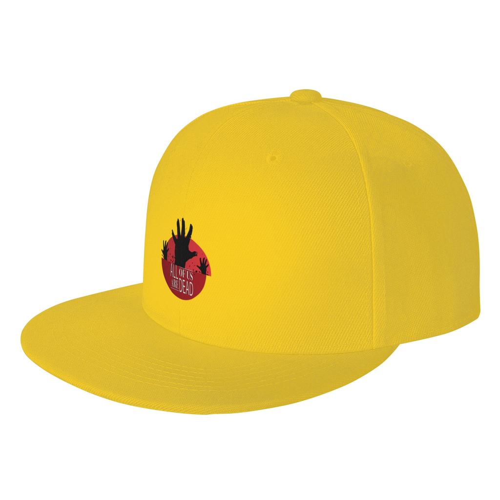 Fashion All of Us Are Dead Design Flat Brim Sun Hat Fishing And Camping Summer Hat