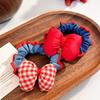 Fashionable Fabric Flower Braided Ruffled Flower Elastic Hair Tie Simple Hair Ring Versatile Hair Accessory