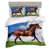 3D Animal Printed Duvet Cover Set Domineering Galloping Horse Bedding Set Soft 2/3pcs microfiber Quilt Covers with Pillowcase