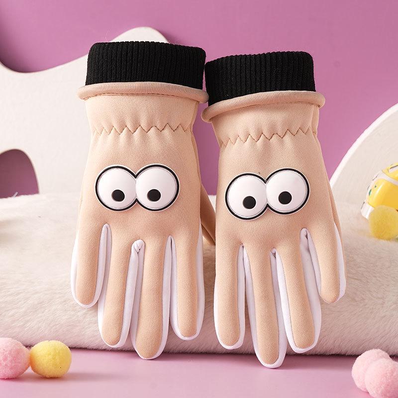 Kinder Wasserdichte Rutschfeste Winterhandschuhe, Fleecegefüttert für Radfahren bei kaltem Wetter und Schneespiel