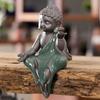 Large Bonsai Accessories Tea Ornaments Desktop Flower Pet Zen Geware Little Monk Tathagata Guanyin Micro Landscape Decorations