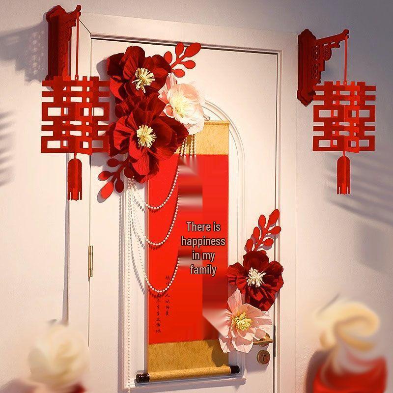 Chinese Wedding Double Happiness Door Garland