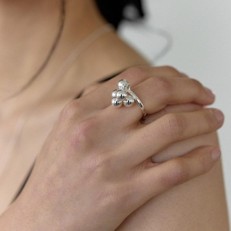MERCURY [silver 925] Bubble Dangle Ring