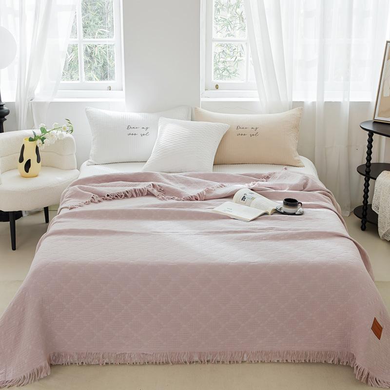 Cotton Tassel Summer Cooling Blanket Single and Double Air Conditioning By All Cotton Summer Nap Blanket
