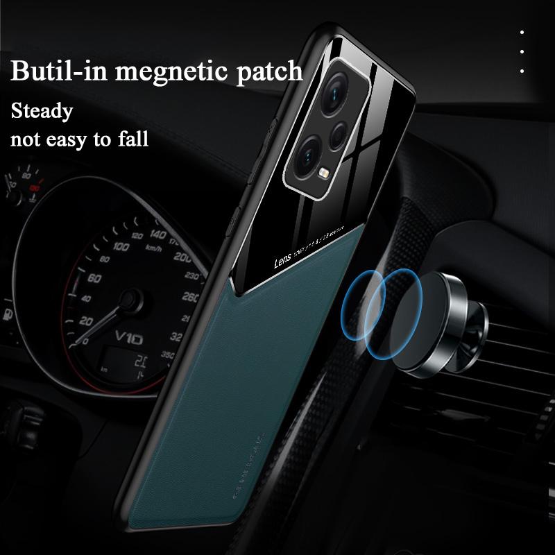 For Xiaomi Redmi Note 12 11 10 9 8 7 11T 12S Turbo Pro Case Splice PU Leather Magnetic Cover TPU Soft Frame Shell Antifall Funda