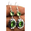 Peridot Gemstone Ethnic Handmade Drop Dengle Earring Jewelry  ER 043