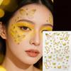 1Sheet Color Butterfly Face Stickers Children Eyes Facial Makeup Butterfly Face Gem Decals Crystal Round Diamond Tattoo Stickers