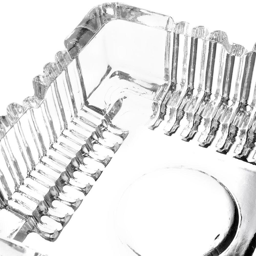Square Glass Ashtray 10.5x10.5x3.5 Cm