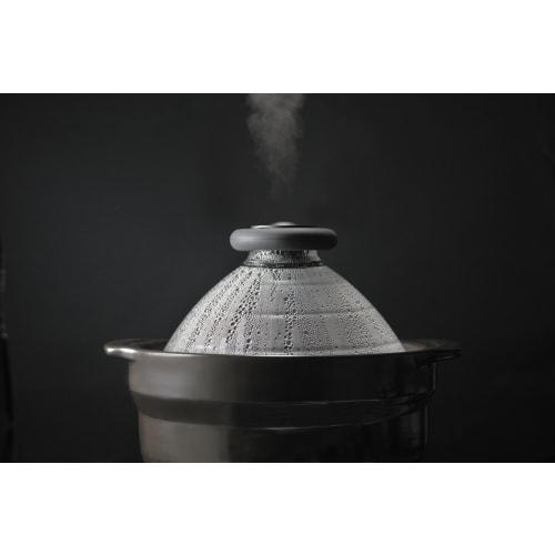 HARIO (Hario) Banko Ware Earthenware Rice Pot N 3-Go Capacity with Glass Lid GN-200B