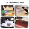 AC 110-240V Mini Laser Engraving Machine Engraving Range 3000mw CNC Wifi USB Laser Engraver DIY Logo Mark Printer Cutter Woodworking 80x80mm