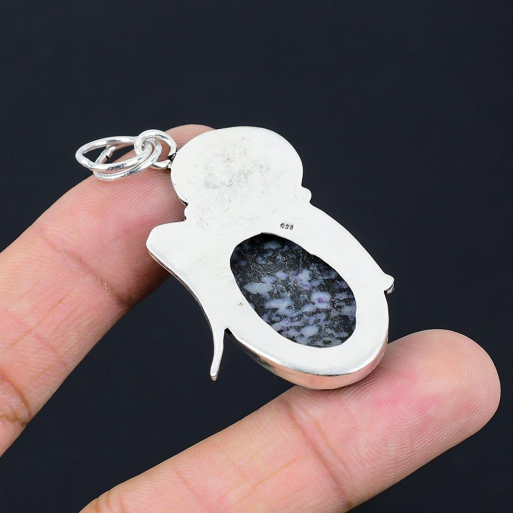 Gift For Her 925 Sterling Silver Natural Kemmererite Gemstone Jewelry Pendant