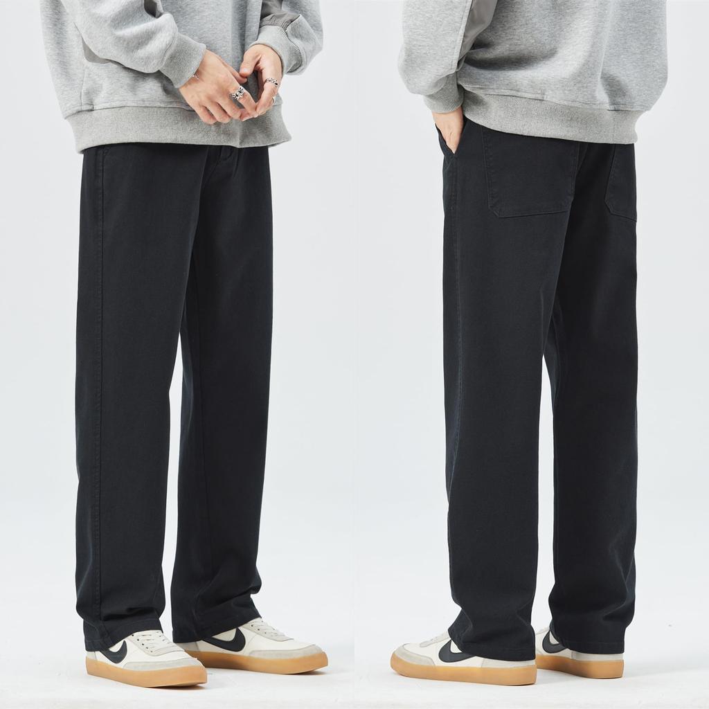 Afylln Stretch-Denim Cargo Bequem und Elastisch Größe 3XL Herren Fleecegefütterte Hose, Weiter Schnitt, Bequem, Militärstil, Leicht,