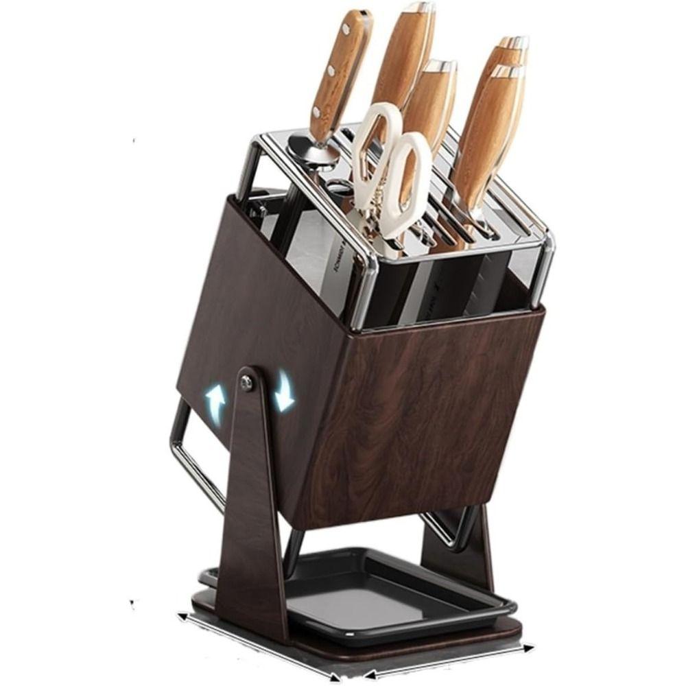 Stainless Steel Storage Rack 9 Slots Countertop Shelf High Quality Kitchen Storage Holder