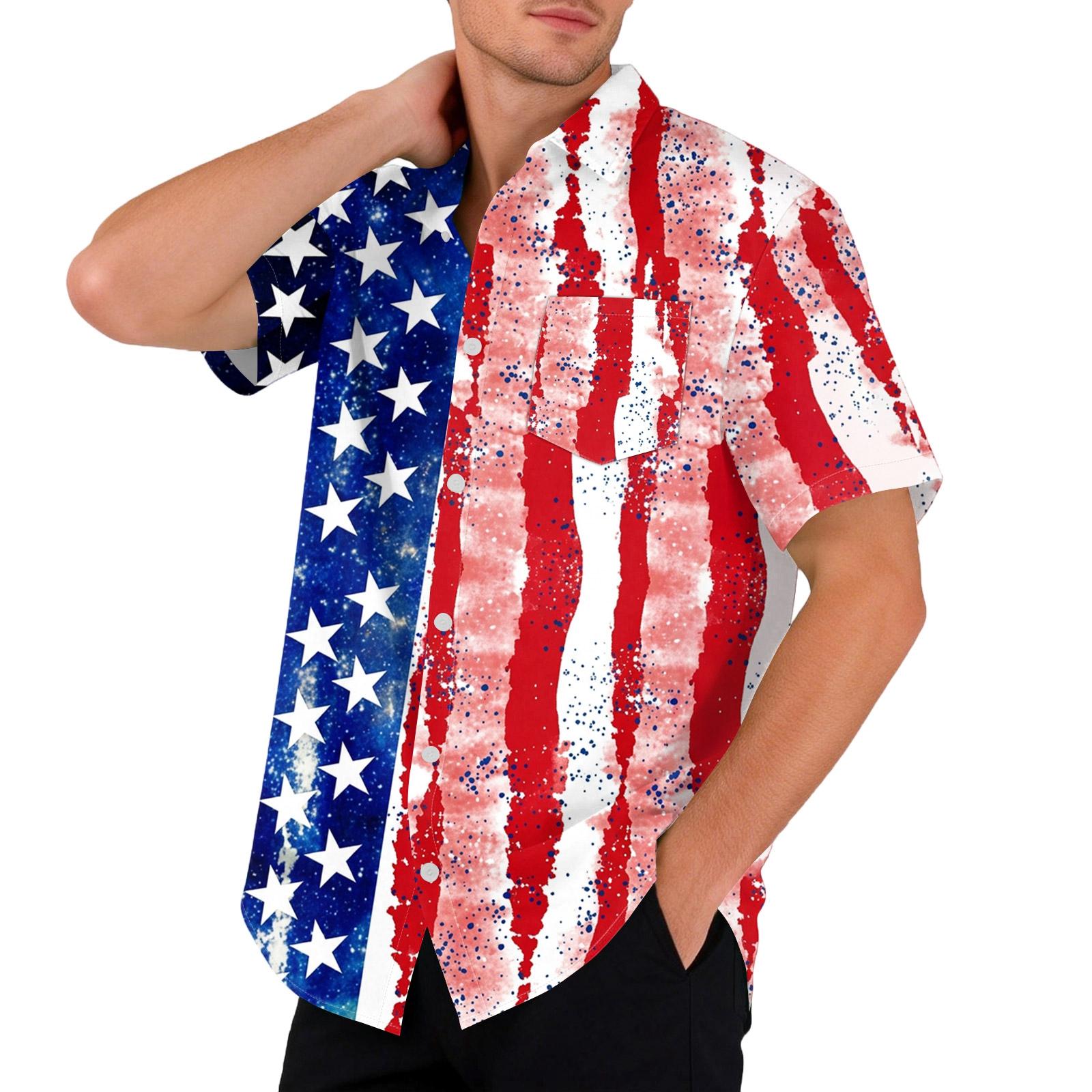 

Men s Casual Printed Short Sleeve Open Front Cardigan, Lightweight Fashion Streetwear Tops for Daily Wear XL небо синє кольору