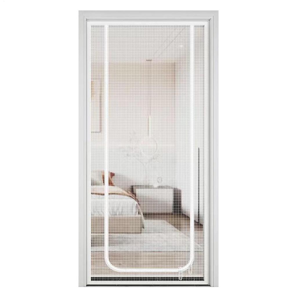 Door Screen for Cats Versatile Pet-Friendly Screen Door 35.43X86.61Inches Portable Zippered Protector for Convenient Access