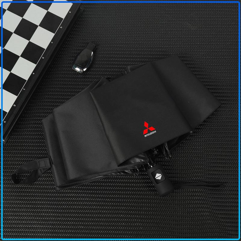 1Pcs Windproof Rain Fully Automatic Compact 3 Folding Umbrella Car Accessories For Mitsubishi Lancer 7 I200 Pajero Montero Sport Outlander ASX Mirage