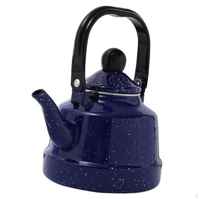 Enamel Tea Kettle 1.1L Heat Resistant Beverage Jug Pot Water Pitcher for Office Cold