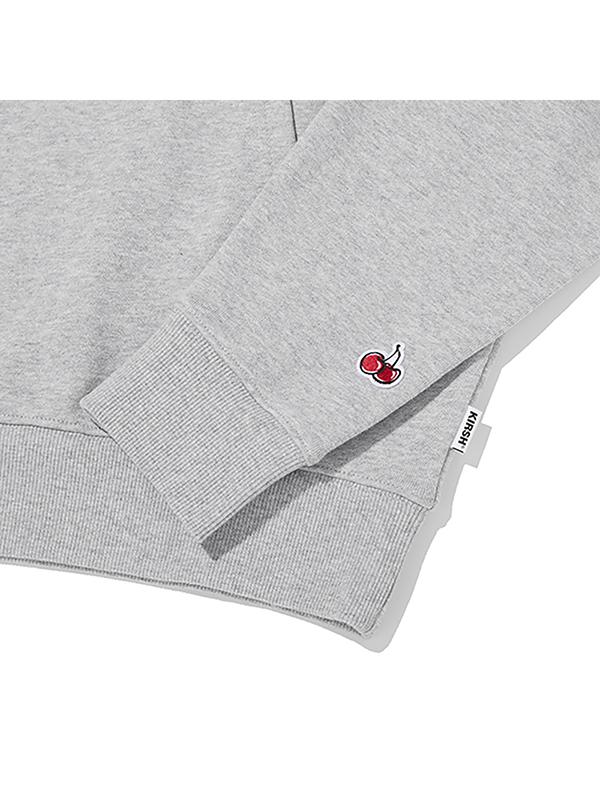 Middle Cherry Hoodie [Melange Gray]