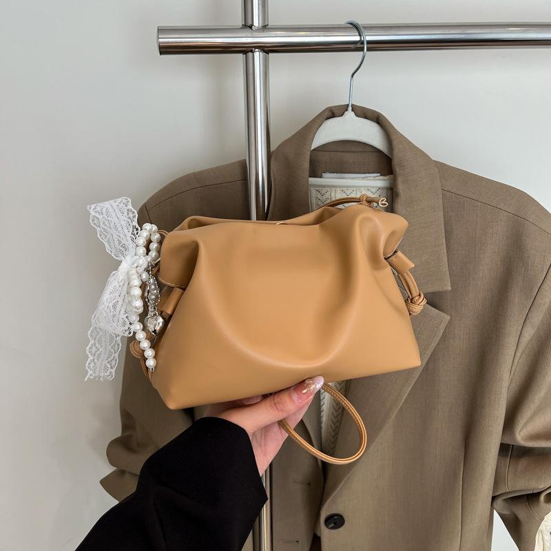 Summer New Solid Color Casual Fresh Versatile Lightweight Shoulder Messenger Bag Women's Bag Daily Commuter Bag