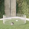 VidaXL Free-Range Animal Enclosure 10 Panels, Rabbit Cage, House for Animals Garden Terrace Patio Outdoor, 54x60 Cm 171575