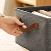 Cationic Fabric Foldable Storage Box with Handles Collapsible Drawer Organizer for Home Closet Shelf and Office Use