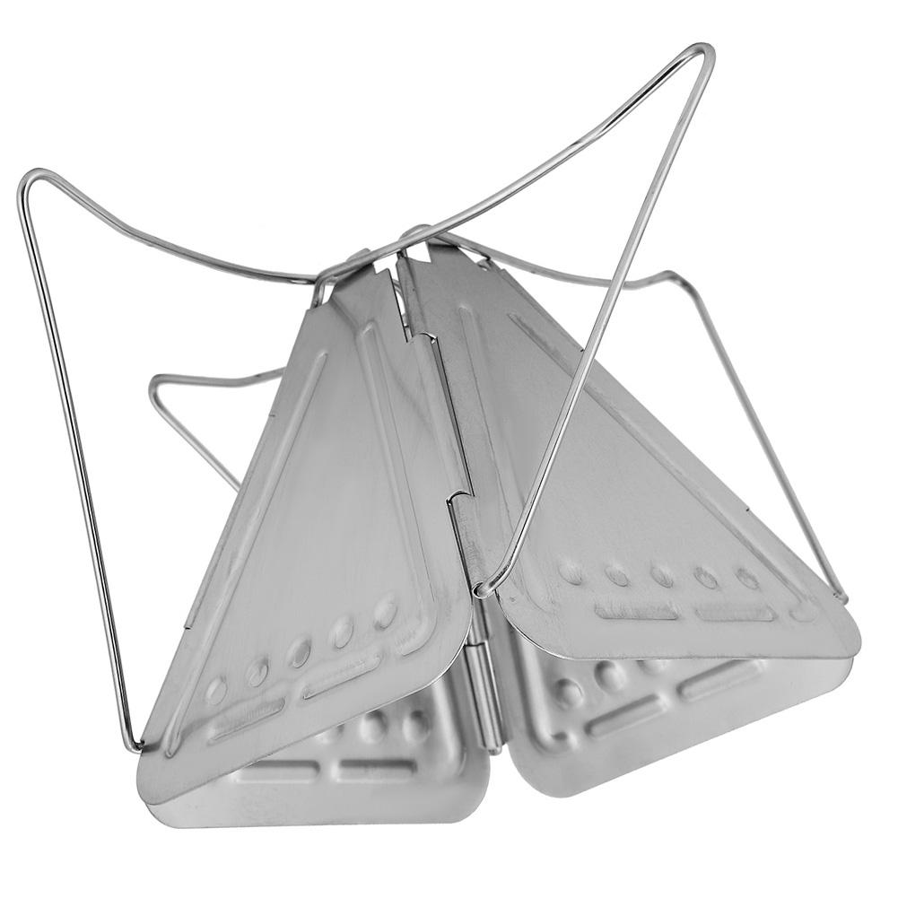 Stainless Steel Outdoor Camping Coffee Drip Rack Folding Portable Coffee Dripper Stove