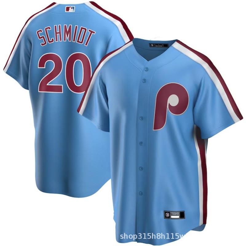 Philadelphia Phillies MLB Baseball Jersey T-Shirt Unisex Short Sleeve Embroidered Fan Apparel