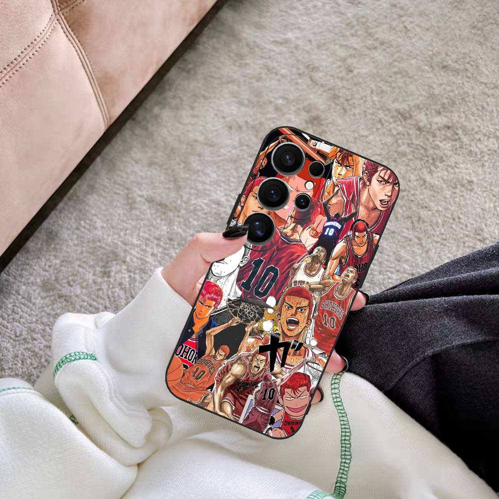 Japanese S-SLAM D-DUNK Phone Case For Samsung S 24 Fe 25 Ultra Plus 20 Lite 21 30 22 23 24 22 Ultra 5G Fundas