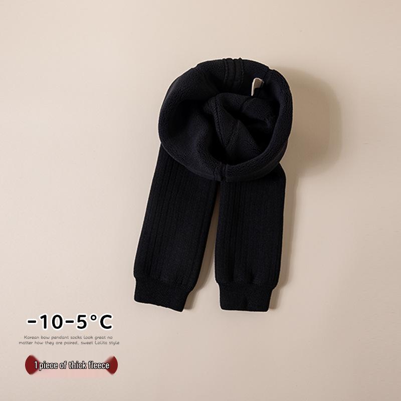 2025 Fleece-Lined Striped Leggings for Girls - Thick, Warm, and Stylish for Autumn & Winter