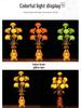 Seven-Color Lotus Lamp for Buddha Offering: Ever-Burning Guanyin Home Decor – Nine Horse Year Edition