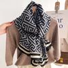 Stylish color-block faux-shearling scarf/snood; lightweight yet warm; versatile long wrap, shawl, or cape for women.