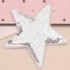 7Pieces Colorful Sequined Star Patches Clothing Craft Materials Fabric Applique For Hairclip And Craft Applications