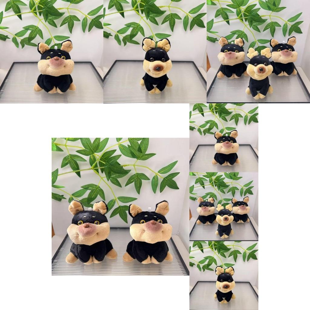 Charming Cartoon Bee Dog Stuffed Toy Cozy Plush Keychain Creative Couple Accessory