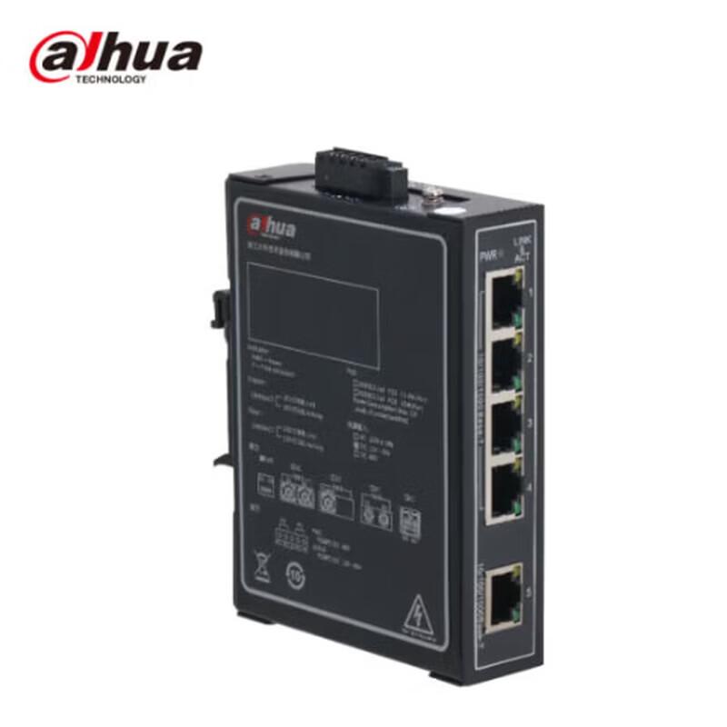 Dahua 5-Port Gigabit Industrial Ethernet Switch CN plug (adapter included)