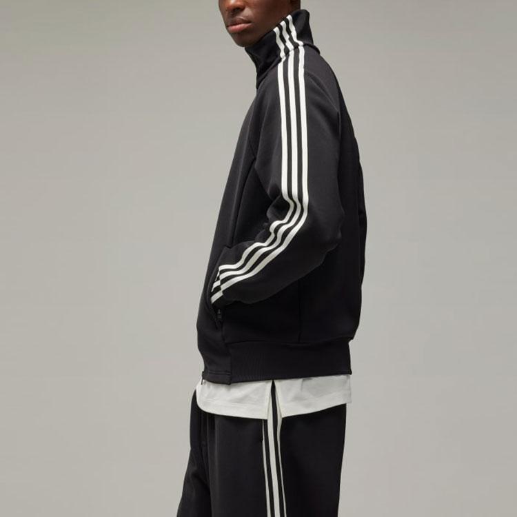 Adidas Striped Loose Long Sleeve Jacket Men Outerwear Black IZ3126