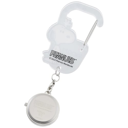 Fieldwork Snoopy Carabiner Pocket Watch, Gray, PNT022-3, Women's