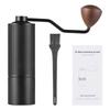 Manual Coffee Bean Grinder with Ergonomic Wood Crank 5 Core Conical Stainless Steel Burr 24 Gears