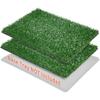 Artificial Grass Pee Pads 2 Pack,Pet Loo Indoor/Outdoor Portable Potty, Fake Grass Bathroom Turf Mat for Pet Training, Washable Replacement Grass