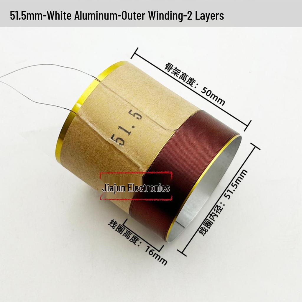 Black Aluminum Woofer Voice Coil Repair Kit - Core Wire: 25-125, Coil Sizes: 65.5mm, 75.5mm, 99.5mm
