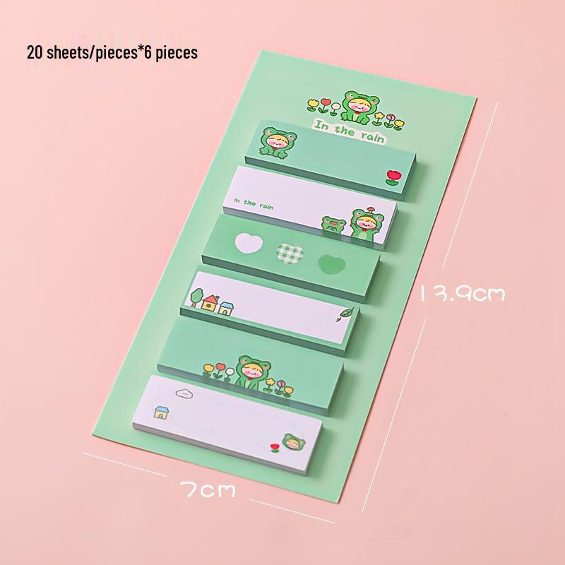Cartoon Sticky Notes: Multi-Functional Index and Message Stickers for Students and Office Use