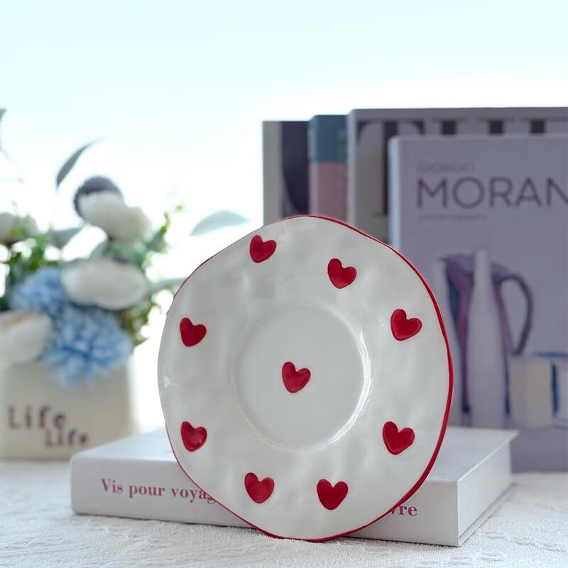 Shangqi Heart-Shaped Ceramic Coffee Cup Set