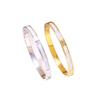 2026 Set with Three Diamonds White Fritillary Bracelet, European Beautiful Women's Fashion Personalized Bracelet Vacuum Plated 18K